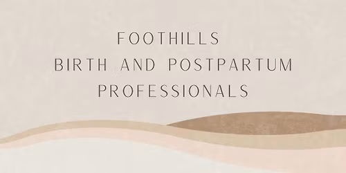 Foothills Birth and Postpartum Professionals Meetup