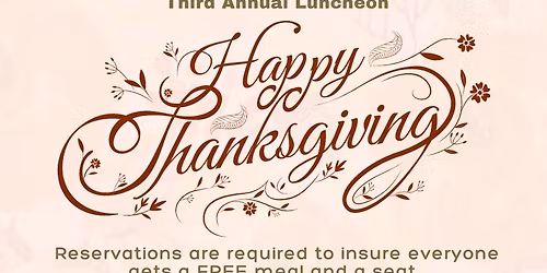 Thanksgiving Day Luncheon