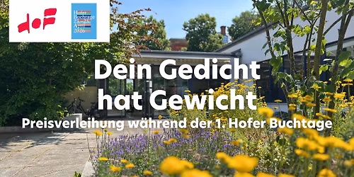 Stadtb\u00fccherei Hof | Dein Gedicht hat Gewicht \u2013 Preisverleihung w\u00e4hrend der 1. Hofer Buchtage