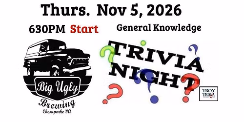 General Knowledge Trivia at Big Ugly Brewing