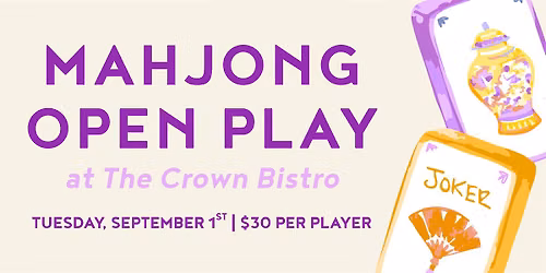 Mahjong Open Play at The Crown Bistro