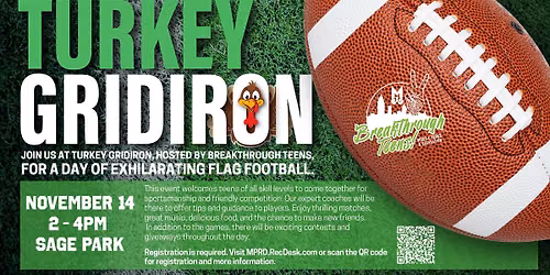 Turkey Gridiron | Teen Flag Football