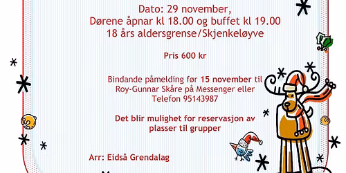 Julebord på Eidsåtun