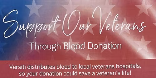 Versiti Winter Blood Drive @ the V, celebrating one of our own!