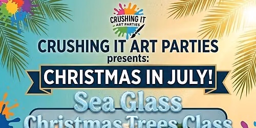 Christmas in July Sea-glass Christmas tree class