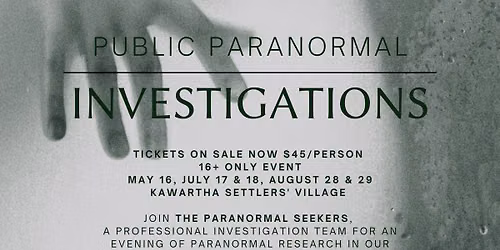 Public Paranormal Investigations