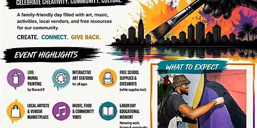 Lakeland Community Art Day (Labor Day Weekend) hosted by Sharard X