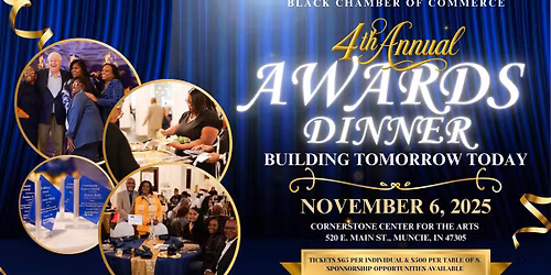 Muncie-Delaware County Black Chamber of Commerce 4th Annual Awards Dinner