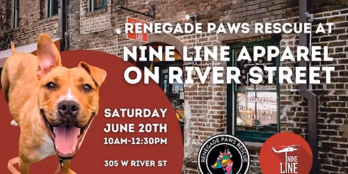 Renegade Paws Rescue at Nine Line Apparel on River Street