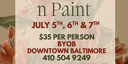 Back To Back! Sip, Puff n Paint Experiences!