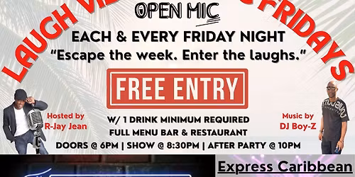 Happy Hour | Laugh Vibe Escape Fridays | After Party