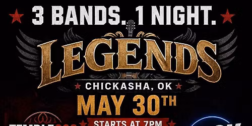 Charging Rhino, Temple 202, Rock Candy at Legends Pub House