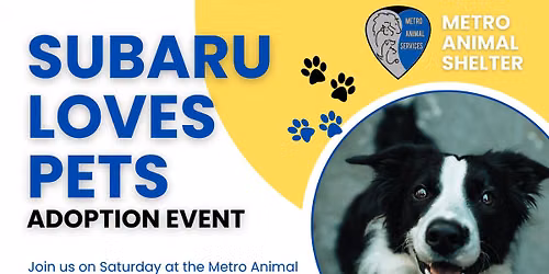 Subaru Loves Pets - Adoption Event!