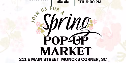 Spring Pop up Market 
