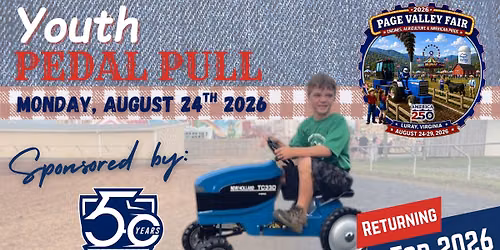 2026 Page Valley Fair Youth Pedal Pull