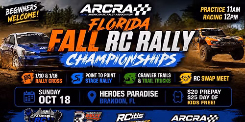 Florida Fall RC Rally Championships!