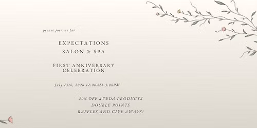 First Anniversary Celebration