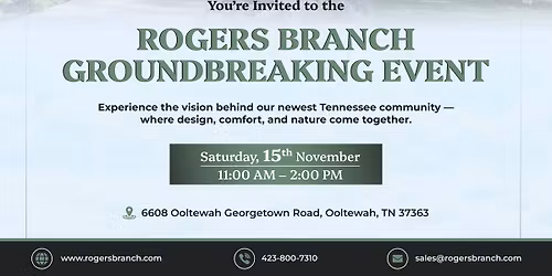 Rogers Branch Groundbreaking