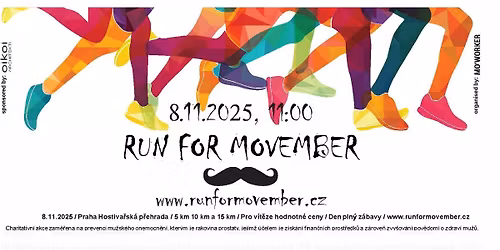 RUN FOR MOVEMBER 2025 aneb b\u011bh na podporu mu\u017esk\u00e9ho zdrav\u00ed!