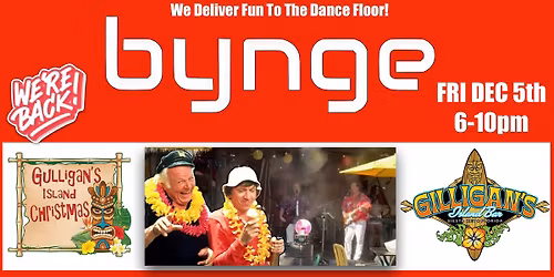 Holiday BYNGE Party on Gilligan\u2019s Island FRI DEC 5th from 6-10pm - Siesta Key FL