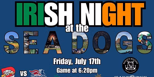 Irish Night at the Sea Dogs 2026