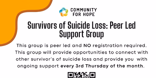 Survivors of Suicide Loss Peer Support Group