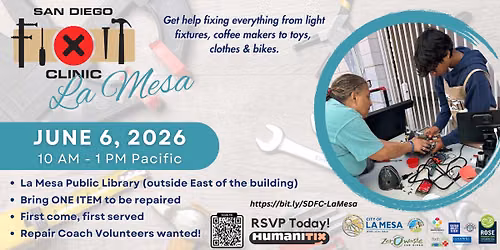 San Diego Fixit Clinic in La Mesa