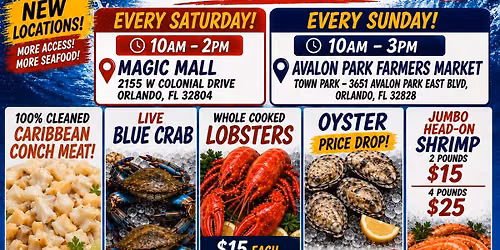 WEST ORLANDO MAGIC MALL SEAFOOD POPUP