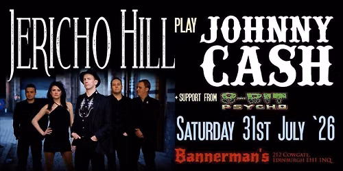 Stigmata Presents\u00a0JOHNNY CASH Tribute\u00a0- JERICHO HILL\u00a0Plus\u00a08-BIT PSYCHO\u00a0