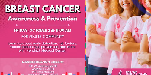Breast Cancer Awareness & Prevention (Daniels Branch)