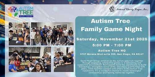 Autism Tree Family Game Night