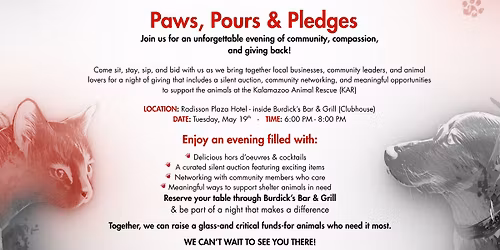 Paws, Pours & Pledges