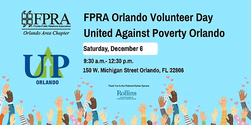 FPRA Orlando Volunteer Day with  United Against Poverty Orlando