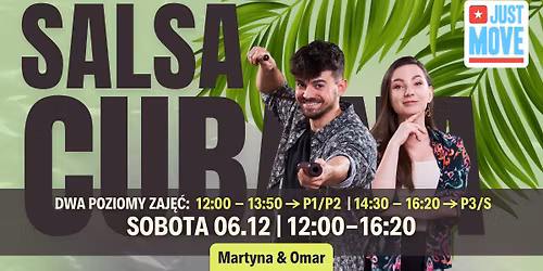 Salsa Cubana - DWA POZIOMY ZAJ\u0118\u0106 - z Martyn\u0105 i Omarem - 06.12 