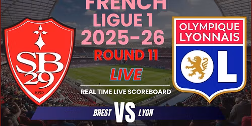 Olympique Lyonnais vs Stade Brestois 29 at Parc Olympique Lyonnais - Groupama Stadium