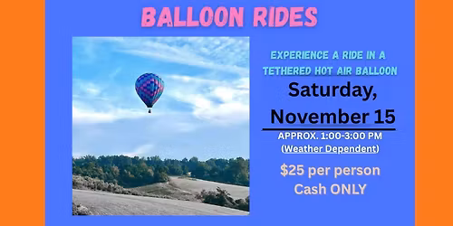 Tethered Hot Air Balloon Rides