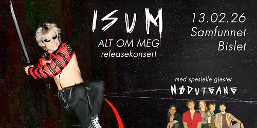 ISUM RELEASEKONSERT x N\u00d8DUTGANG