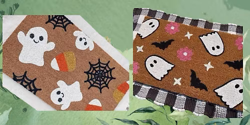 Doormat Painting & Coffee at Artisan Haven! Spooky Edition!