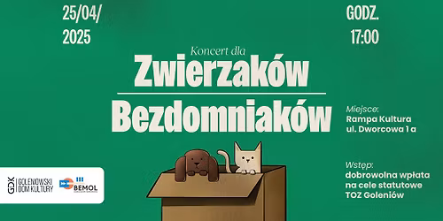 Koncert dla Zwierzak\u00f3w Budniak\u00f3w + "Maleo - 40 lat artysty" \/\/ Rampa Kultura
