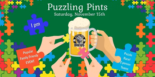 Puzzling Pints!  A puzzle racing event @ Cycling Brews