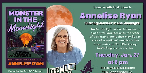 Book Launch: Annelise Ryan Sharing Monster in the Moonlight