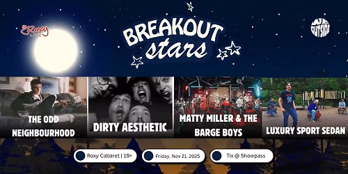 Matty Miller  & THE BARGE BOYS \/ Dirty Aesthetic  \/ Luxury Sport Sedan  \/ The Odd Neighbourhood