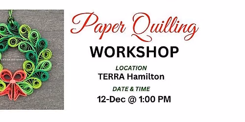 Paper Quilling Workshop - Wreath Ornament