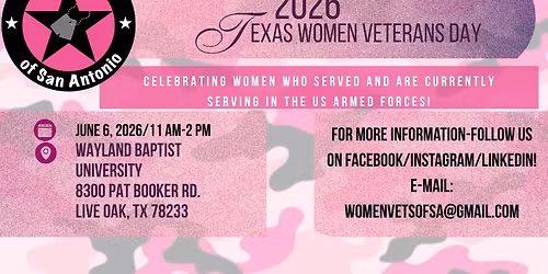 Texas Women Veterans Day Event!