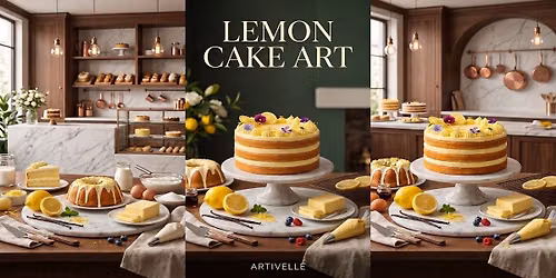 Lemon Cake Art