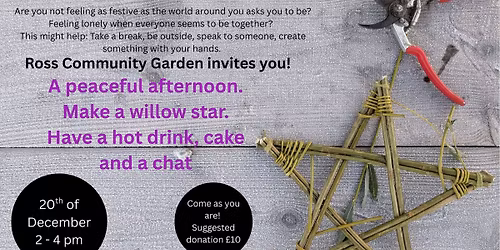 Make a willow star if you are feeling blue