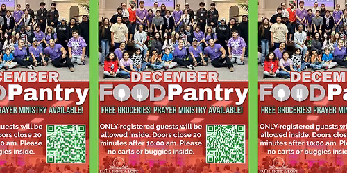 DECEMBER Food Pantry Morning @ FHL Outreach Center