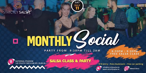 Strictly Salsa - July Monthly Social | Class & Party Night