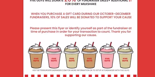 Dine to Donate @ Five Guys