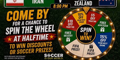 \u26bd Four Matches. One Prize Wheel. World Soccer Monday at Ten Penny!